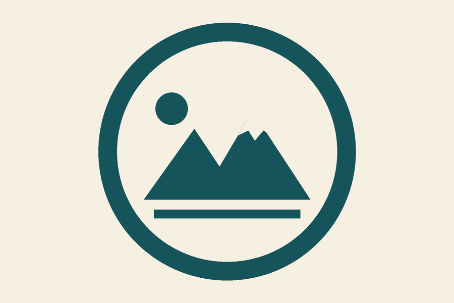 A mountain badge logo as a PNG